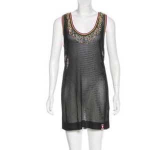 LOVE MOSCHINO KNIT BEADED DRESS - M